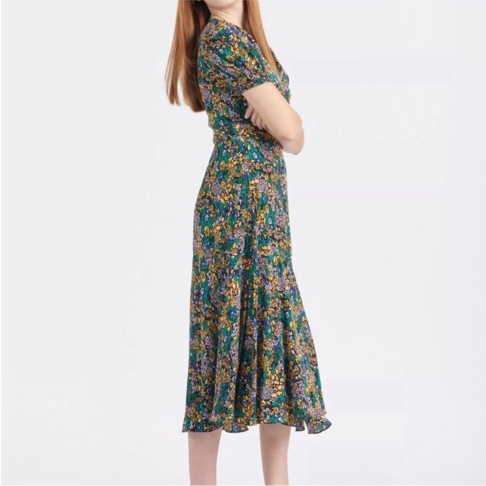 TANYA Taylor Rainbow Leopard Wrap Dress - Picture 2 of 7